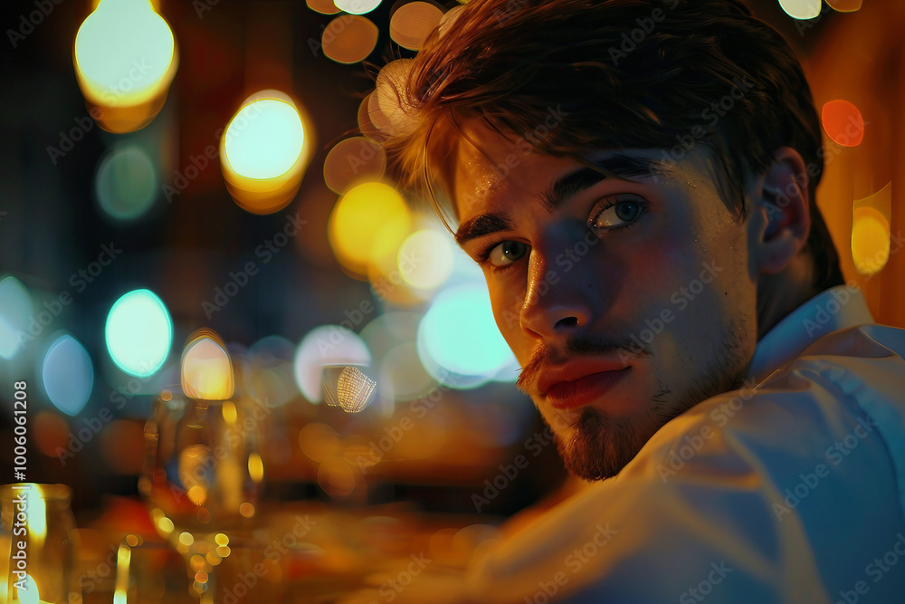 Romantic dinner, anniversary celebration, cozy restaurant cafe date, Generative AI image Romantic dinner, anniversary celebration, cozy restaurant cafe date, Generative AI image