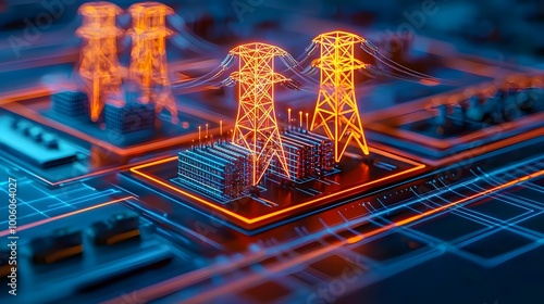 Futuristic Power Grid Concept