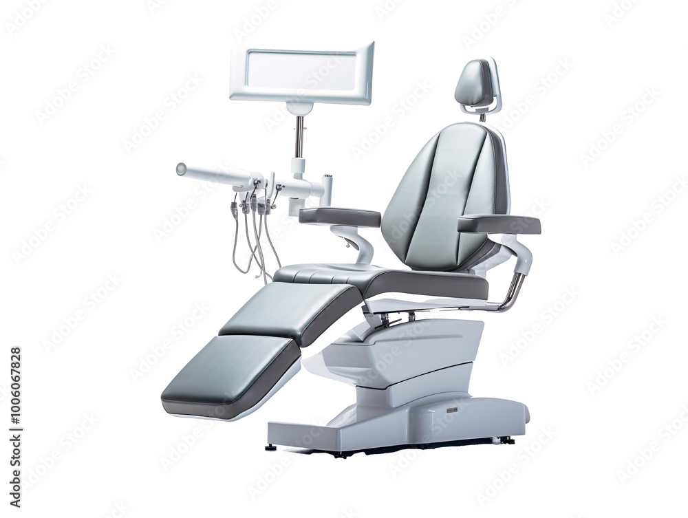 a grey chair with a white background a grey chair with a white background