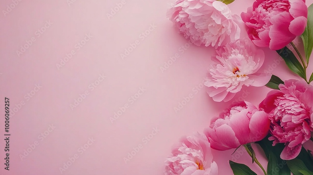 Soft Pink Flowers on Delicate Background Soft Pink Flowers on Delicate Background
