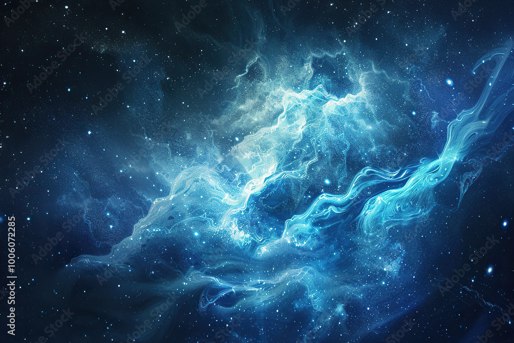 Fototapeta premium Astrological composition with empty starry sky for zodiac sign symbol