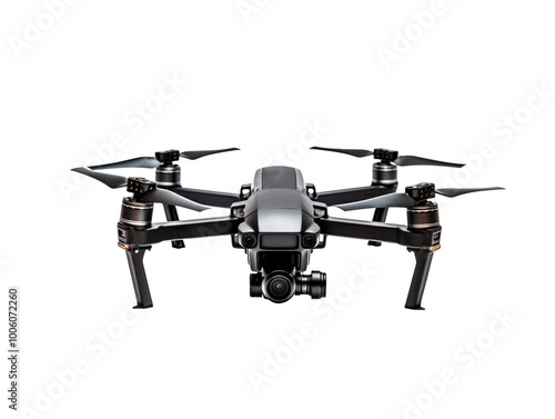 a drone with camera on a white background