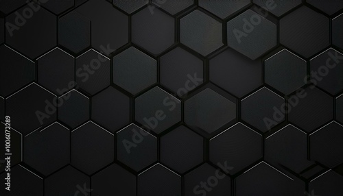 Dark hexagon wallpaper or background