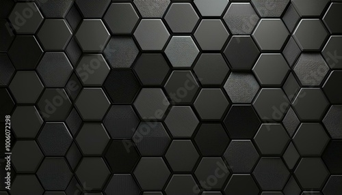 Dark hexagon wallpaper or background