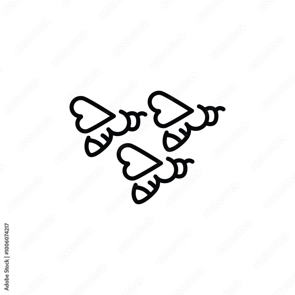 Bees icon. Simple bees icon for social media, app, and web design. Vector illustration Bees icon. Simple bees icon for social media, app, and web design. Vector illustration