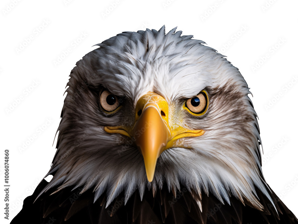 a close up of an eagle's face a close up of an eagle's face