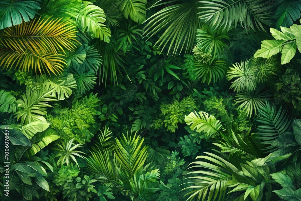 Fototapeta premium Green Jungle Landscape