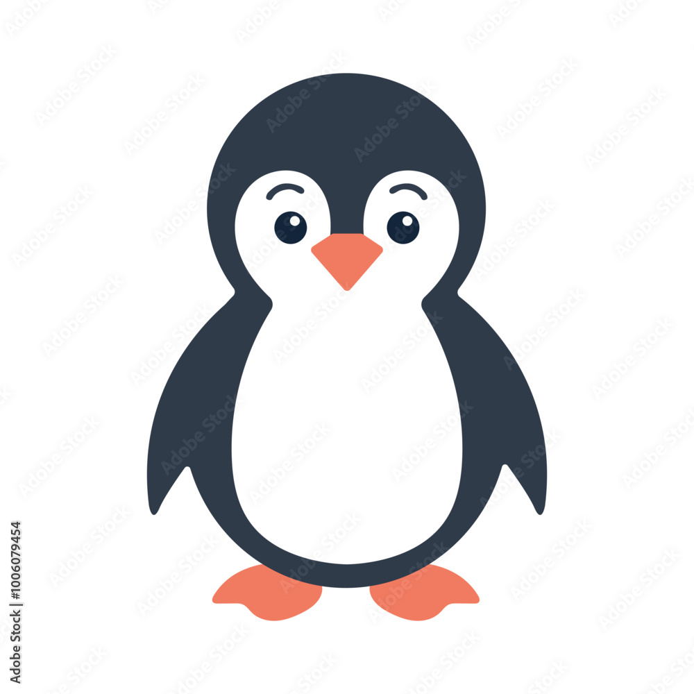 Obraz premium penguin icon in flat style