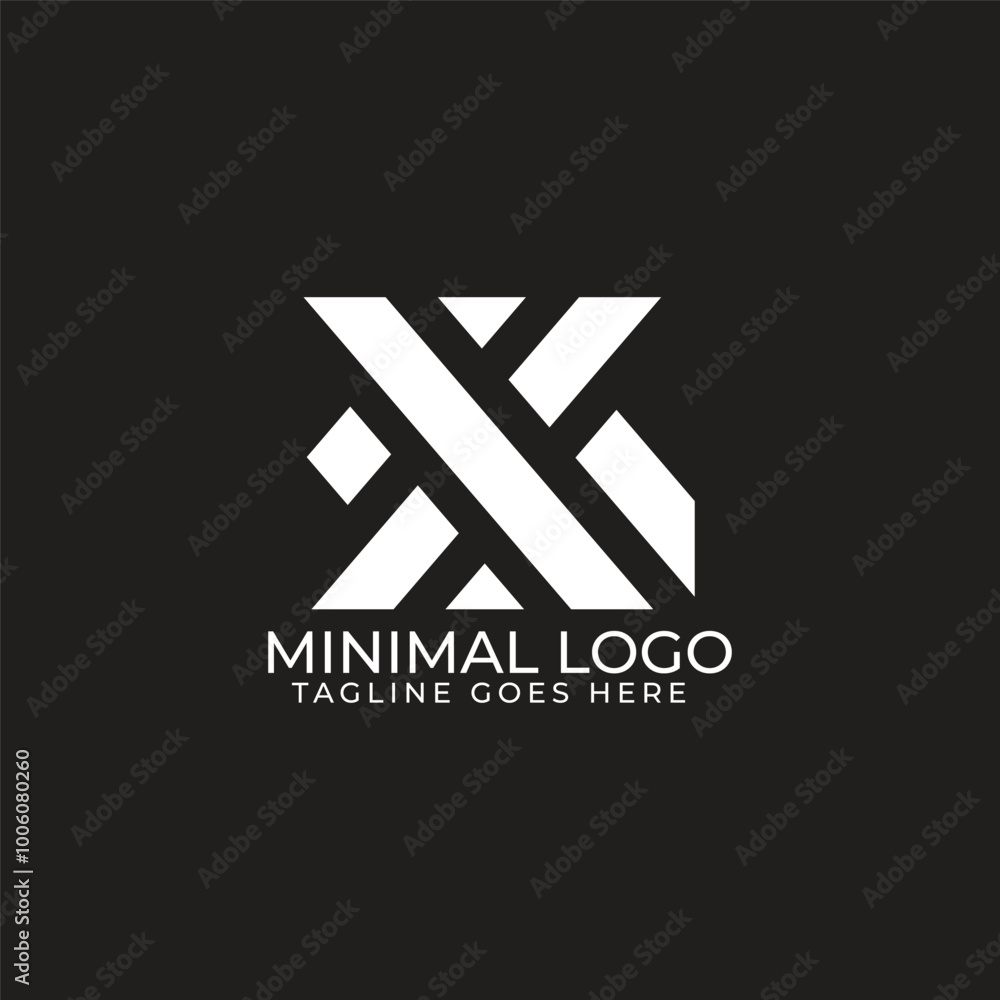 Bold and Minimal X Letter Logo Design Bold and Minimal X Letter Logo Design