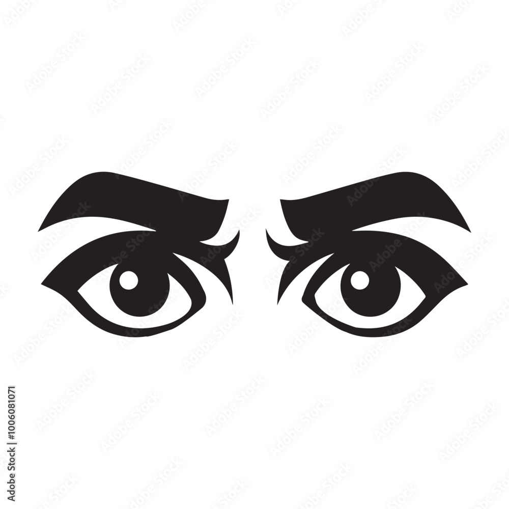Eyelashes vector illustration in black and white - Eyebrows Clipart Design
Eyelashes vector illustration in black and white - Eyebrows Clipart Design