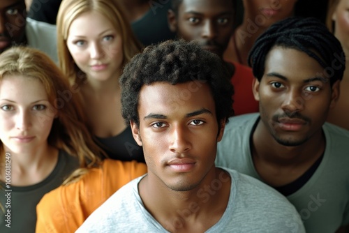 Multicultural Group Of People. Diverse Group Of Adults In Casual Attire Representing Various Ethnicities