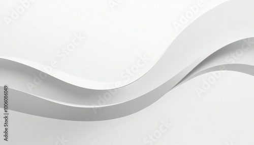 Wallpaper Mural Abstract minimalist background of gray and white waves with curving lines for presentations, creating a modern and flowing design. Torontodigital.ca