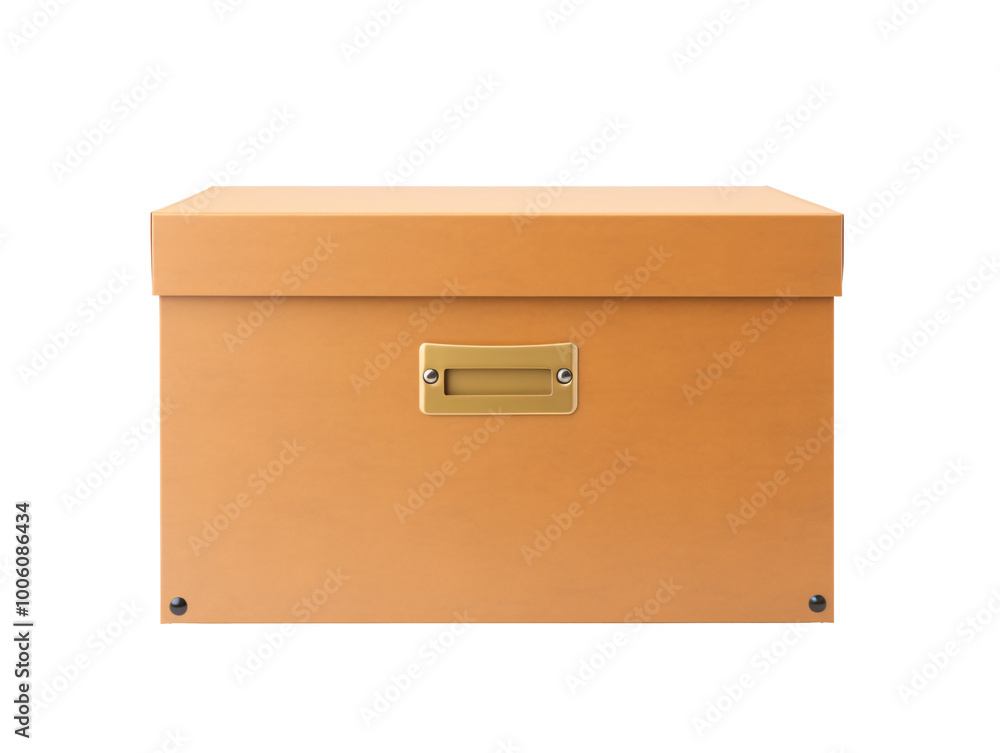 a brown box with a gold lid a brown box with a gold lid