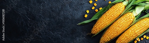 a banner showing corn on the cob