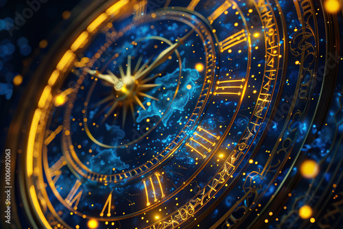 Wallpaper Mural Astrological composition with zodiac circle in signs and symbols Torontodigital.ca