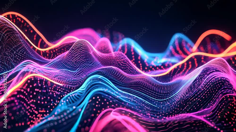 Vibrant Digital Wave Patterns Vibrant Digital Wave Patterns