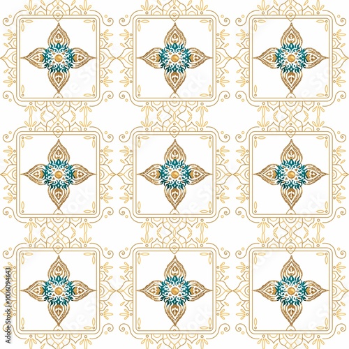 seamless pattern with flowers seamless pattern with ornament