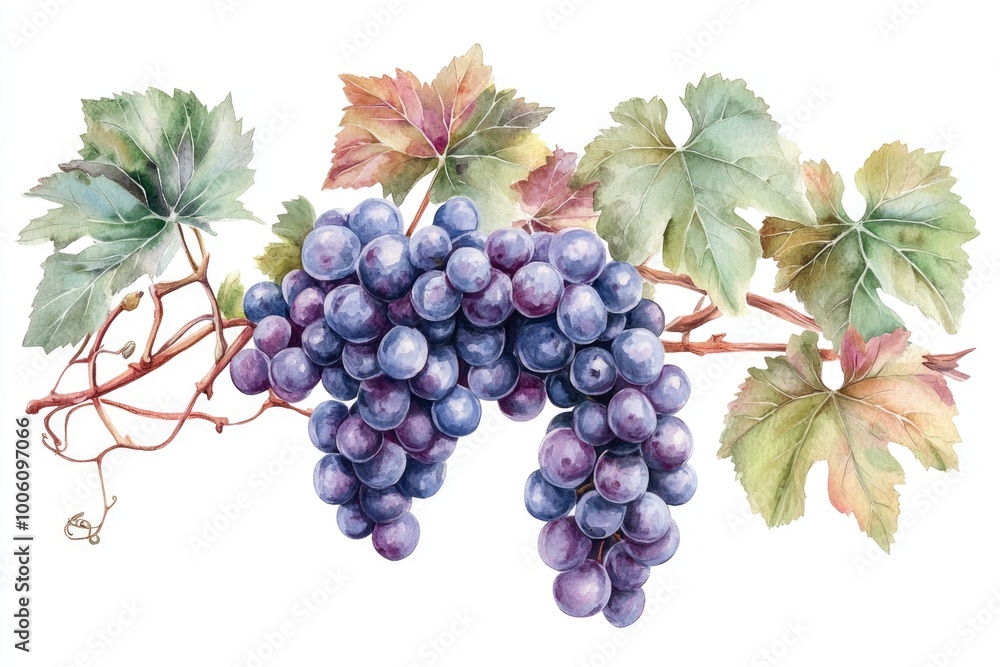 Fototapeta premium Grapes on Vine