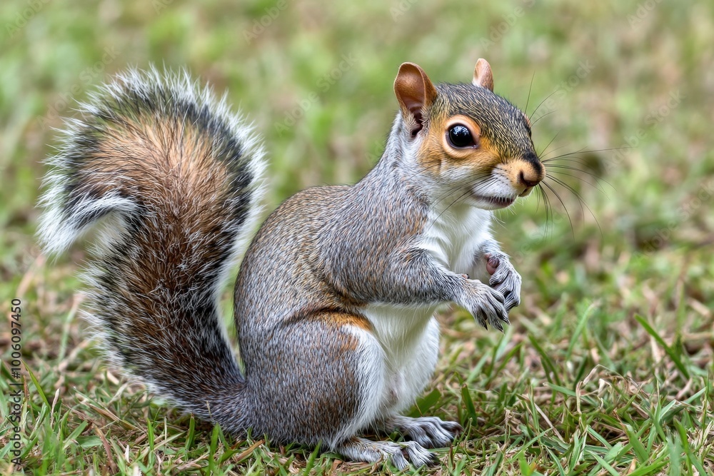Gray Squirrel. American Cute Squirrel Native to Eastern United States Gray Squirrel. American Cute Squirrel Native to Eastern United States
