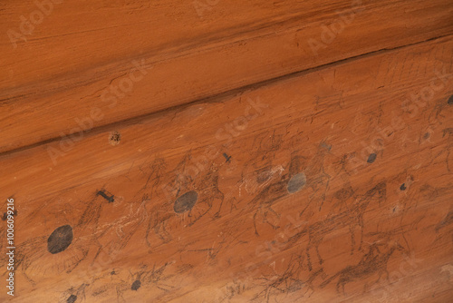 Cuadro en lienzo Petroglyphs at Canyon de Chelly National Monument, Arizona