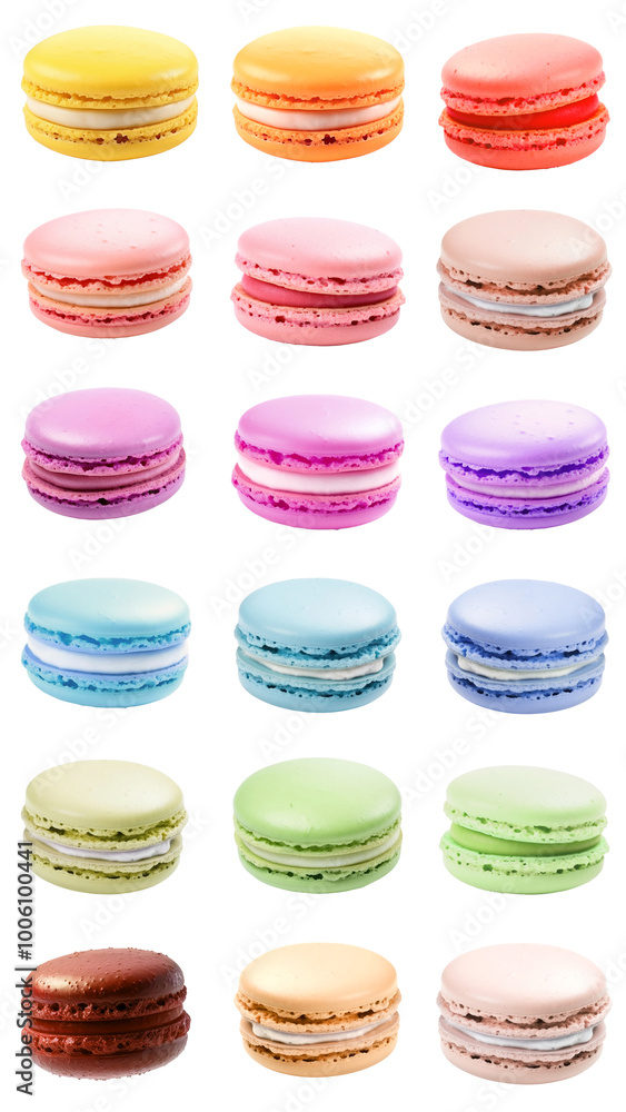 Macaron png element set, transparent background Macaron png element set, transparent background
