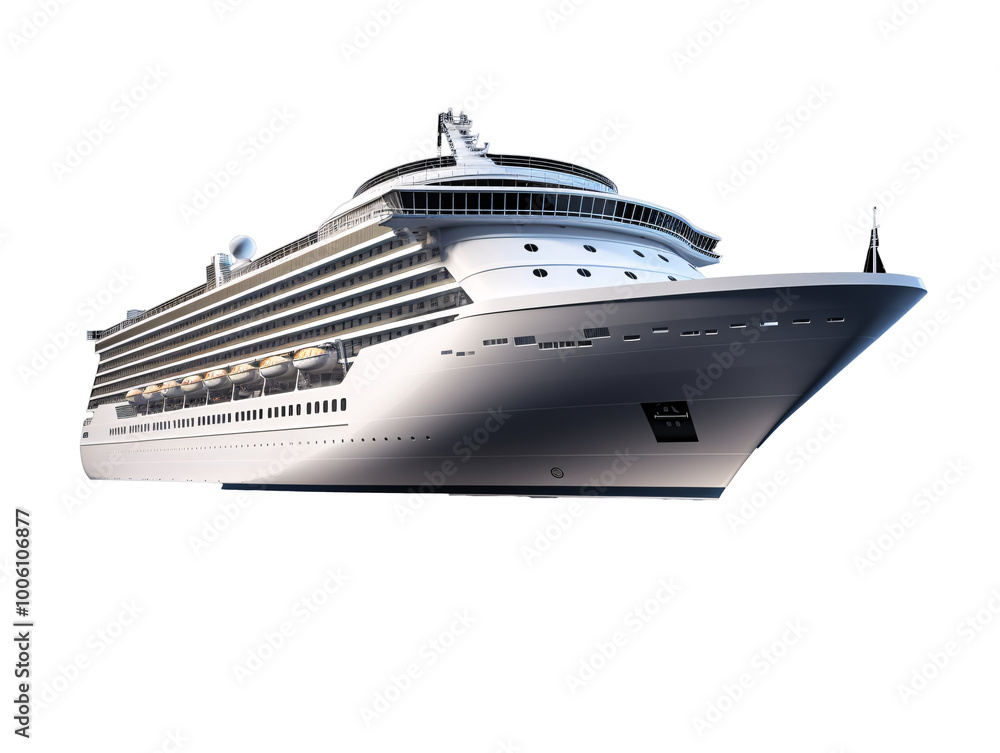 a cruise ship on a white background a cruise ship on a white background