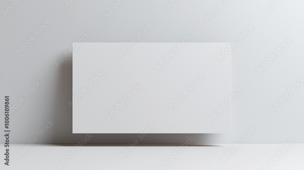 White Canvas Suspended Against Smooth Neutral Background With Soft Shadows White Canvas Suspended Against Smooth Neutral Background With Soft Shadows