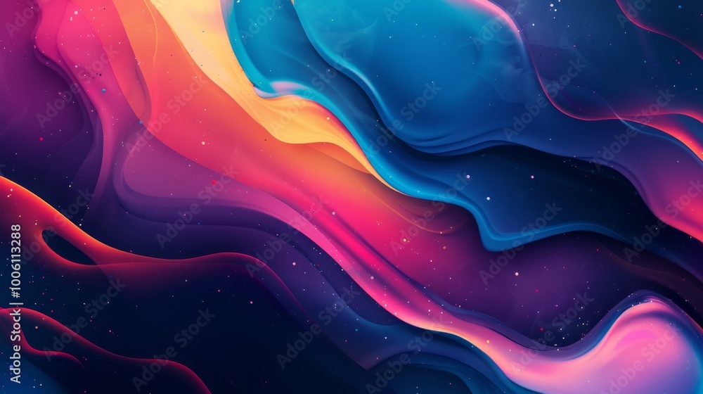 A colorful, abstract painting of a galaxy with a blue and purple swirl. The painting is full of vibrant colors and has a dreamy, otherworldly feel to it A colorful, abstract painting of a galaxy with a blue and purple swirl. The painting is full of vibrant colors and has a dreamy, otherworldly feel to it