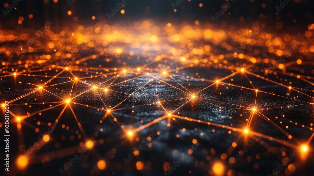 Obraz premium Network Connections Abstract