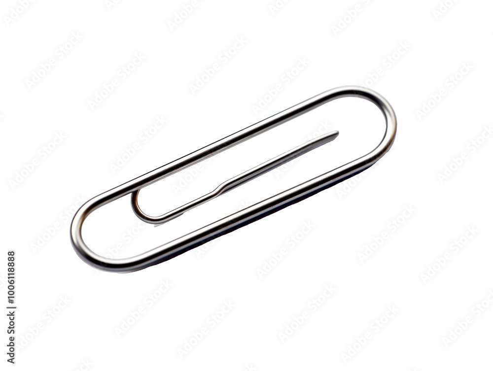 a paper clip on a white background a paper clip on a white background