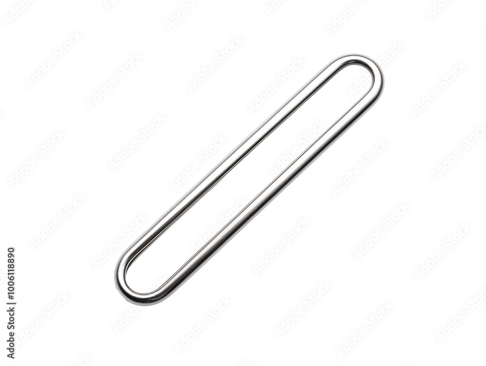 a silver oval object on a white background a silver oval object on a white background