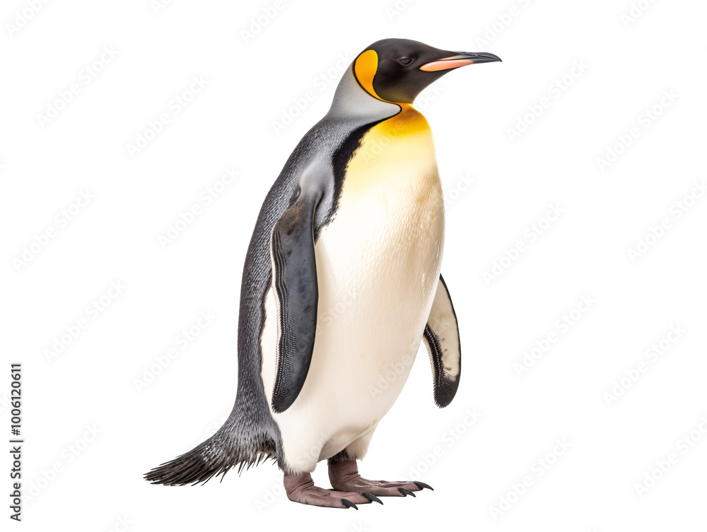 Fototapeta premium a penguin with a yellow and black head