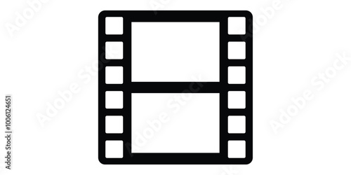 Film strip icon isolated on white background
