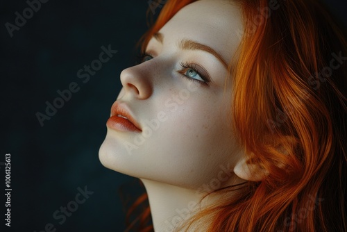 Woman with red hair