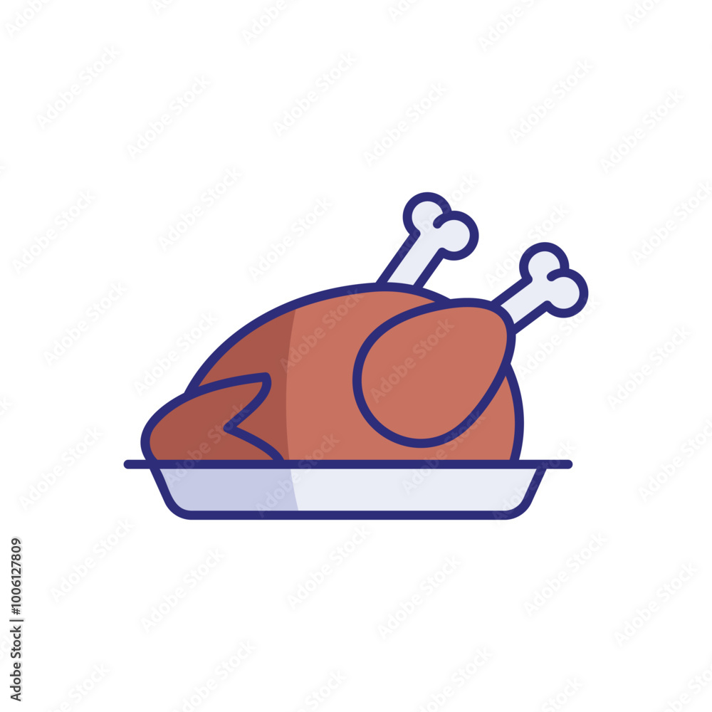 Turkey vector icon Turkey vector icon