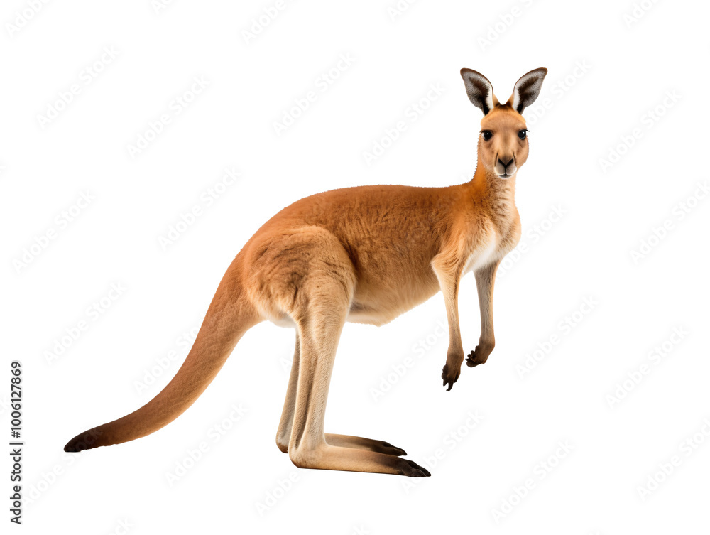 a kangaroo with a long tail a kangaroo with a long tail