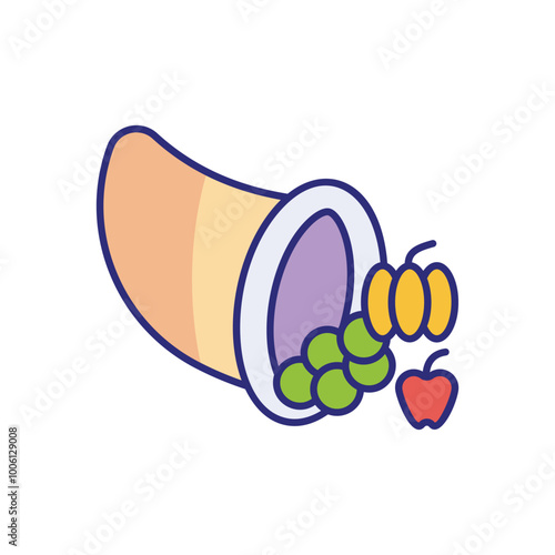 Cornucopia vector icon