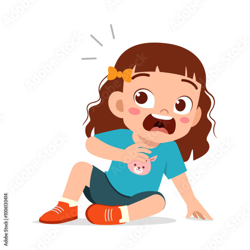 little kid screaming because of scared