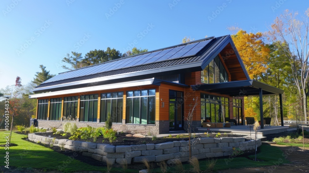 Modern Eco-Friendly Home Nestled in Lush Greenery Modern Eco-Friendly Home Nestled in Lush Greenery
