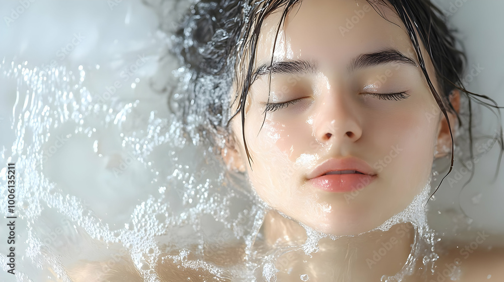 Relaxing in Water: Soft Skin, Gentle Bubbles, Calm Mind Relaxing in Water: Soft Skin, Gentle Bubbles, Calm Mind