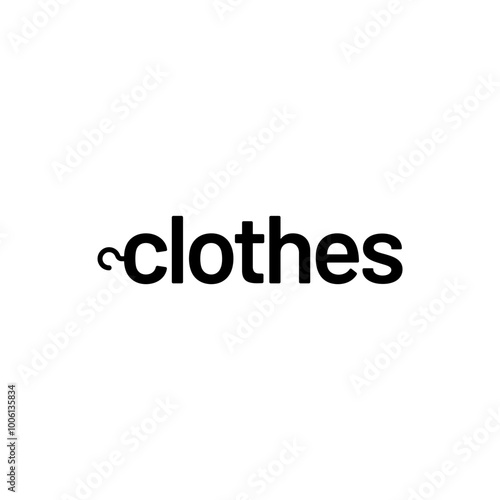 Hanger or Fashion text Logo design vector