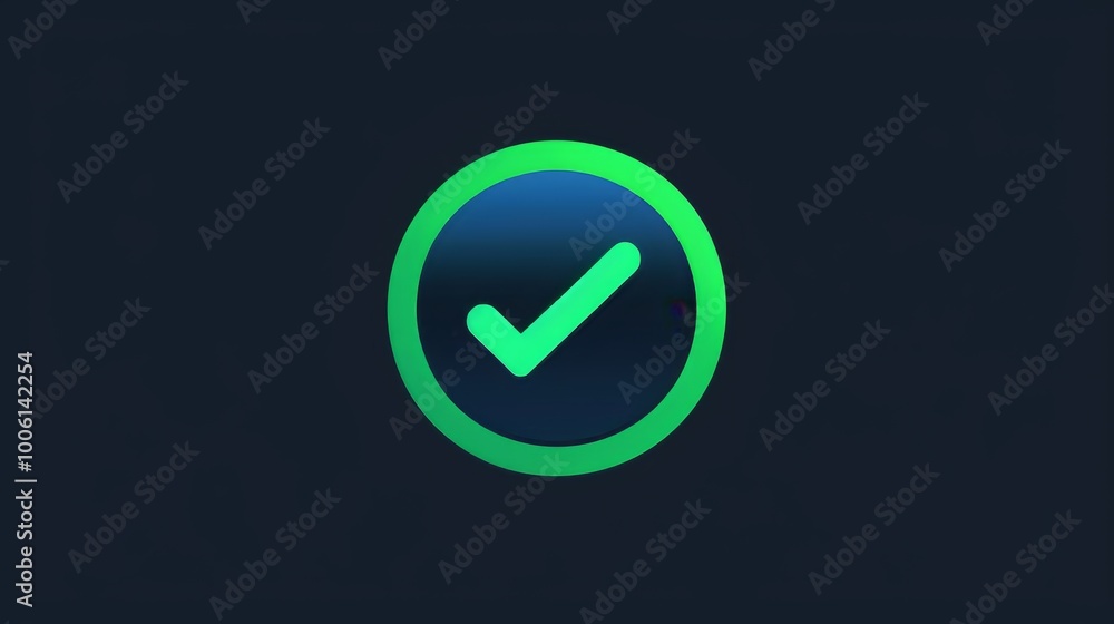 A circle containing a green checkmark, signifying success or completion.
A circle containing a green checkmark, signifying success or completion.