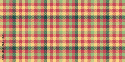 Tile plaid seamless background, variety tartan textile pattern. Expensive check vector fabric texture in red and amber colors.