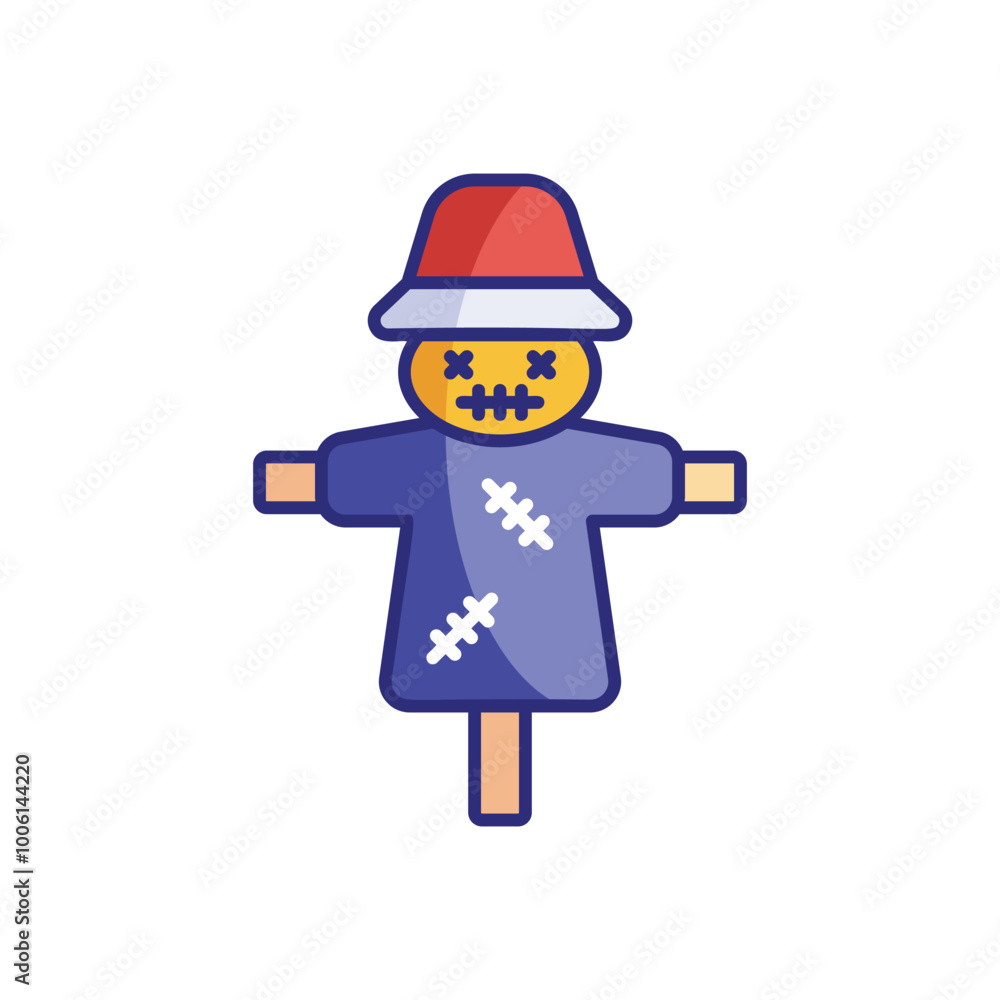 Obraz premium Scarecrow vector icon