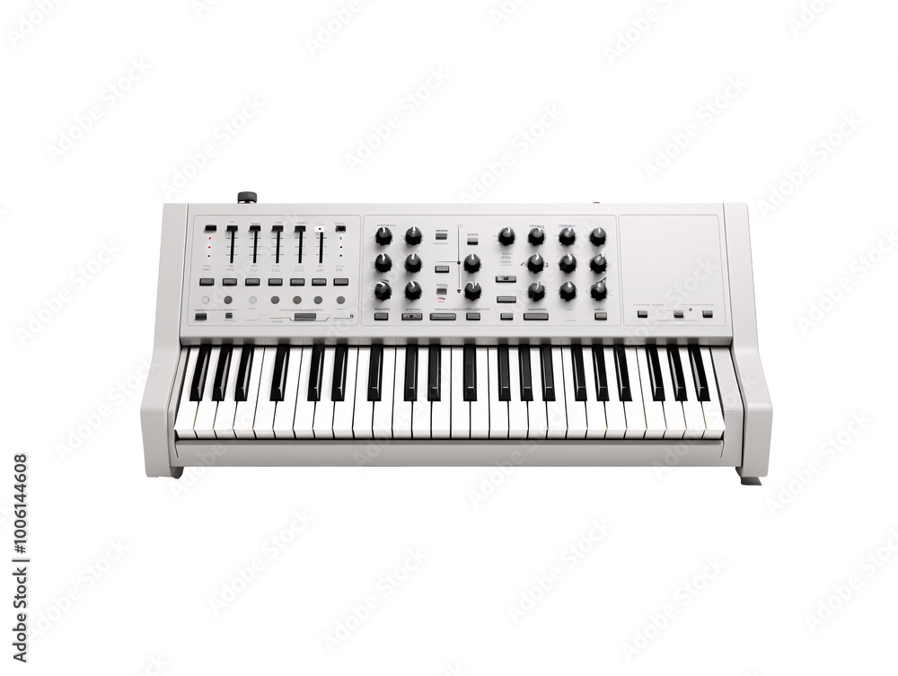 Fototapeta premium a white and black piano