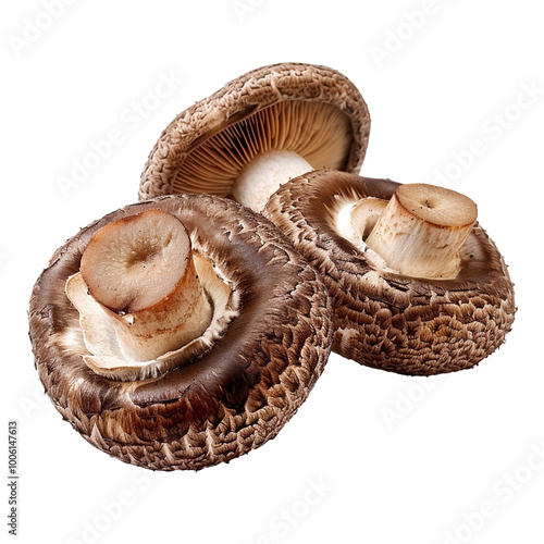 shiitake mushroom isolate on white background