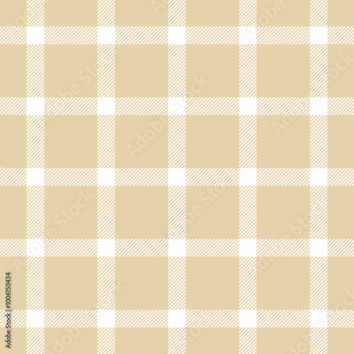 Chequered textile seamless pattern, pajamas check tartan background. Repeatable patterns texture fabric plaid vector in light and white colors.