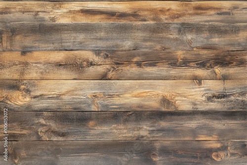 Wooden Wall with Clock