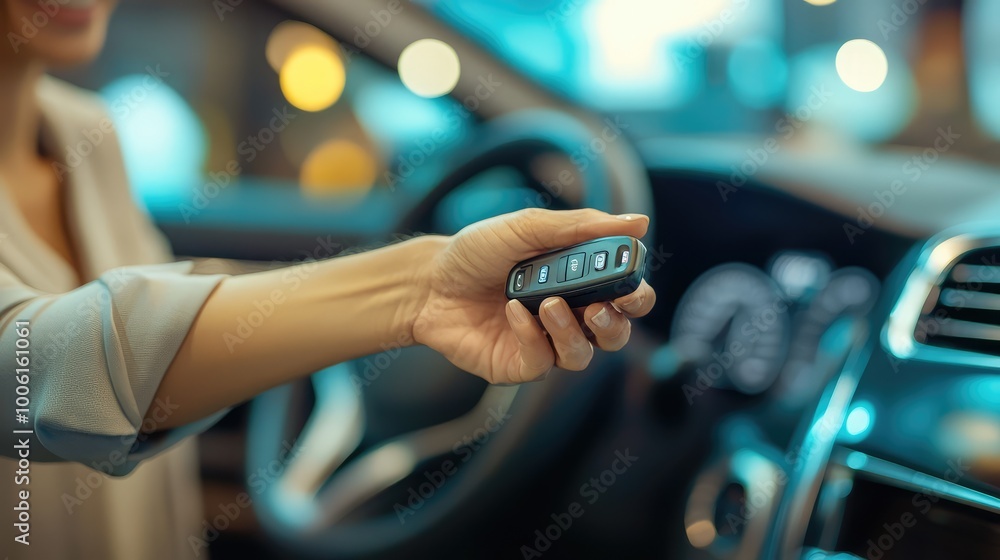 Obraz premium Handing Over the Keys – Real Estate Transaction