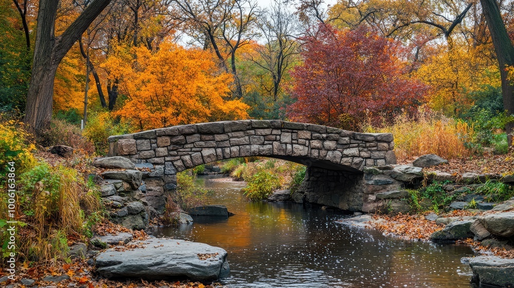 old bridge in autumn old bridge in autumn